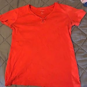 red medium shirt